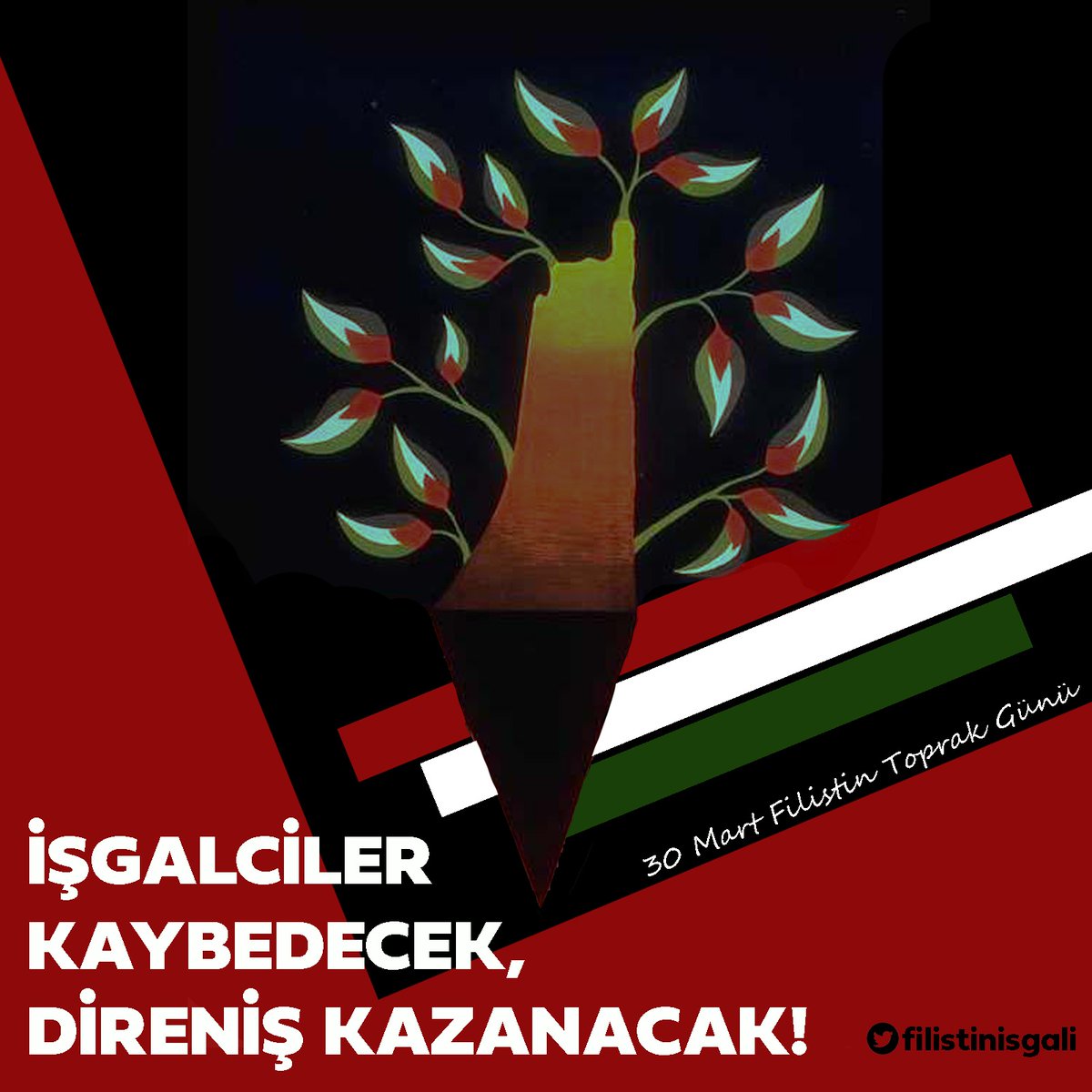 İşgalciler kaybedecek, direniş kazanacak! 30 Mart Toprak Günü, bu yıl Gazze'de soykırım sürerken anılıyor. Türkiye'de ise işgal devletiyle ticareti kesmeyenler, soykırımı besliyor. İsrail'e boykot, Filistin'e özgürlük! #يوم_الأرض #يوم_الأرض_لأجل_غزة