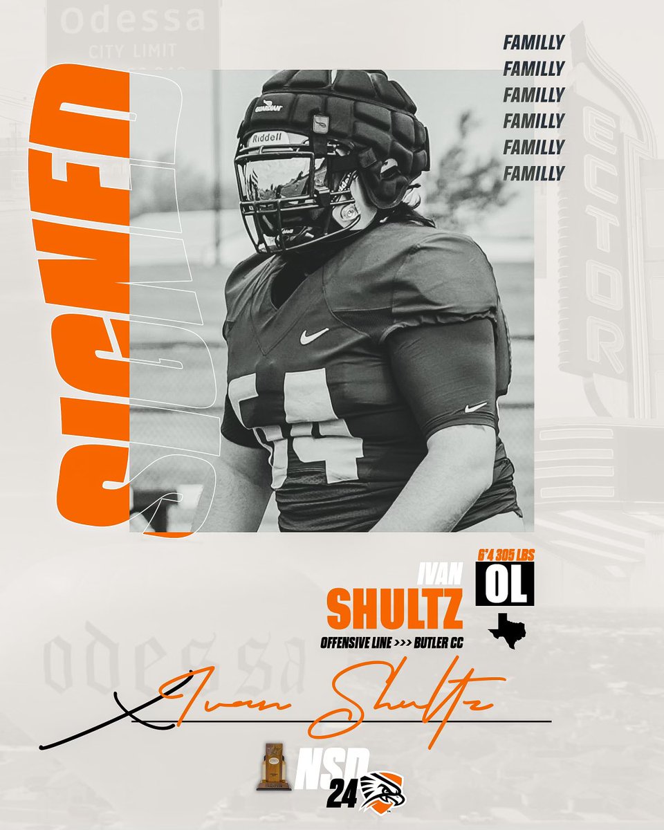 Welcome to the #FAMILLY @IvanShultzOL Offensive Lineman Butler CC