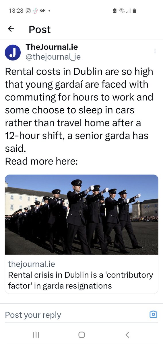 The Gardai's housing difficulties might elicit more sympathy if they weren't involved in protecting masked bailiff thugs as they brutally evict families in homelessness. #HousingCrisis