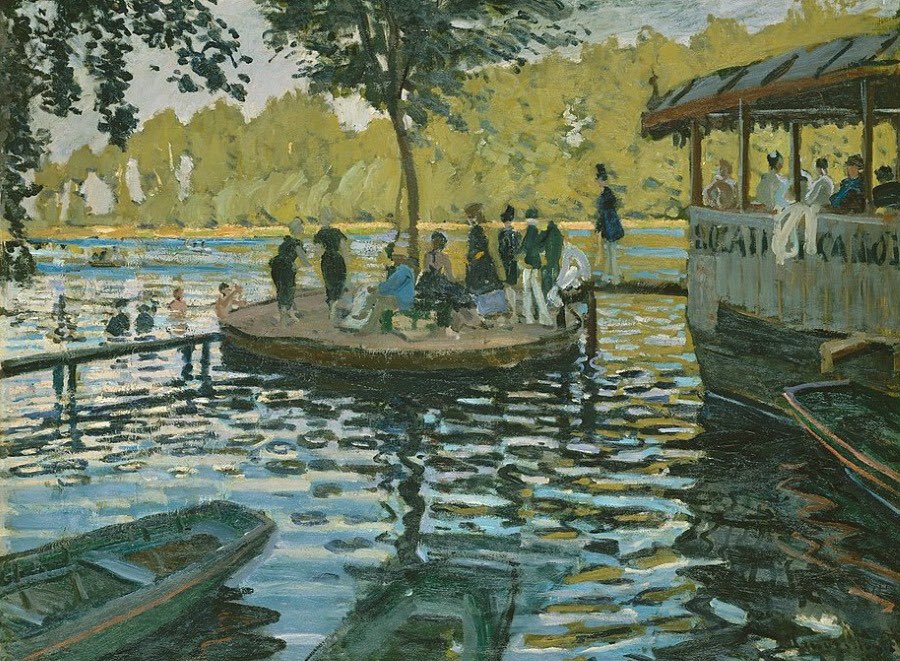 Monet. @La Grenouillère” (1869)