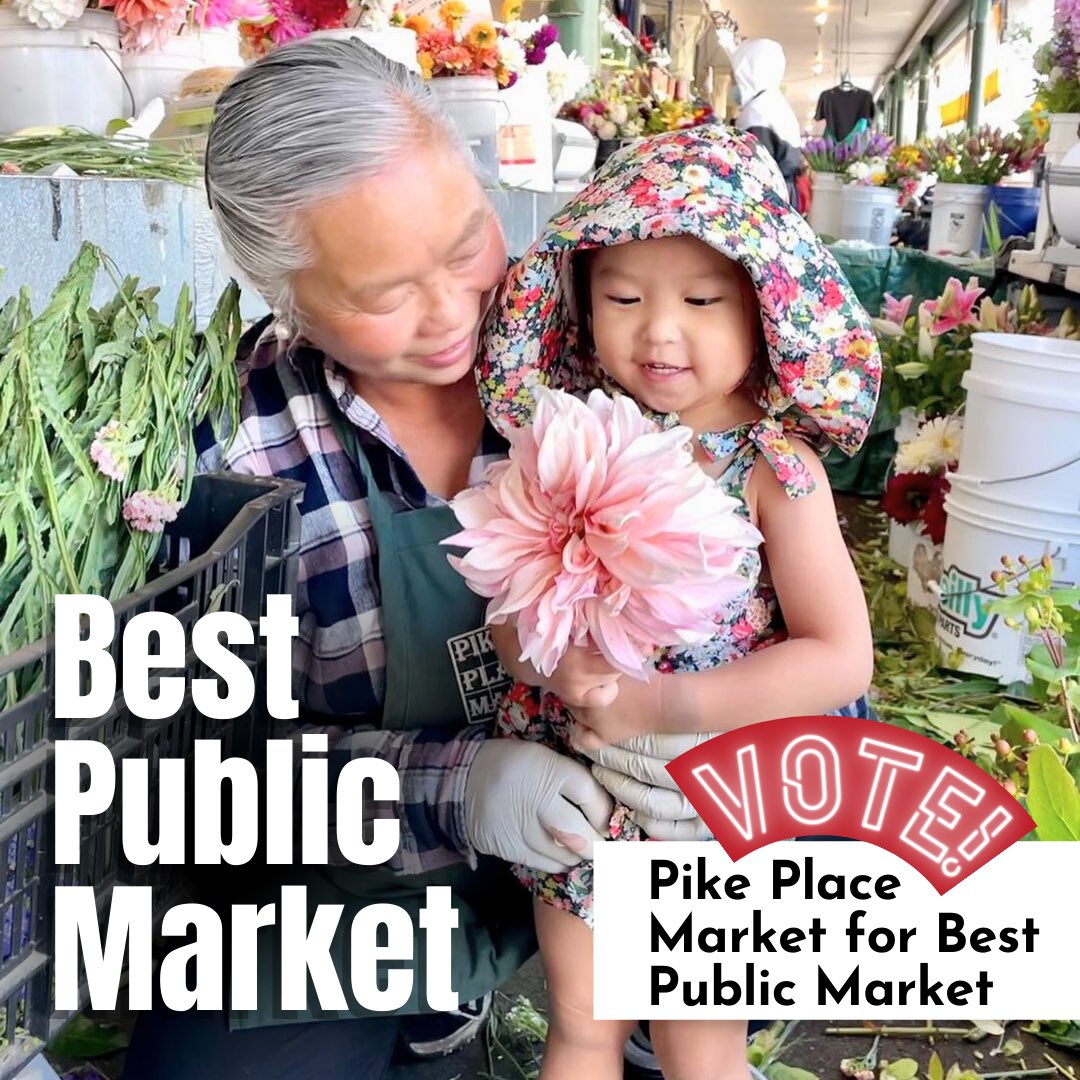 It’s time to VOTE! ✅ @USATODAY launched a Readers’ Choice poll for the @10Best Public Markets. Let’s make #PikePlaceMarket number 1!⁣ 👉 10best.usatoday.com/awards/travel/… ⁣ The voting runs through April 15. You can vote every day! 📸: Featured in this pic: Pa Cha from New Garden