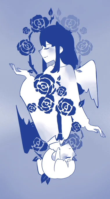 在思考画小情侣的花纹 