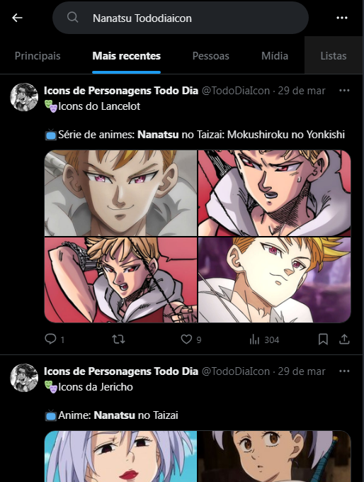 TodoDiaIcon's tweet photo. Caso queiram saber se tem Icons na pagina de determinado personagem

Basta pesquisar "(nome do personagem) + TododiaIcon"

E vejam sempre nos "Mais recentes" o "Principais" corta alguns posts

funciona pra ver todos os icons de determinado anime/mangá também https://t.co/FGLfe54b6t