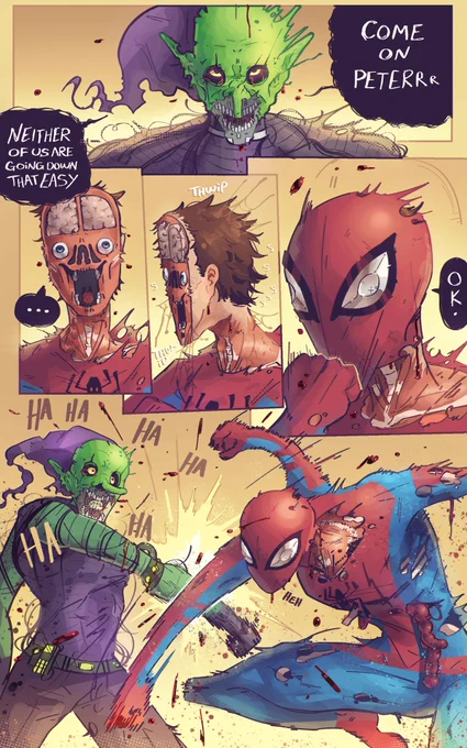 WOAH!!! These spiderman comics where he's immortal are INSANE!!!? WHO DREW THESE????? 