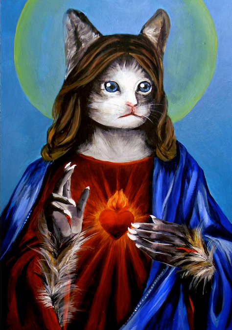 AurelixMour's tweet photo. @priscilagural #Caturday 
#EasterCat https://t.co/4IF3GiK0Jr