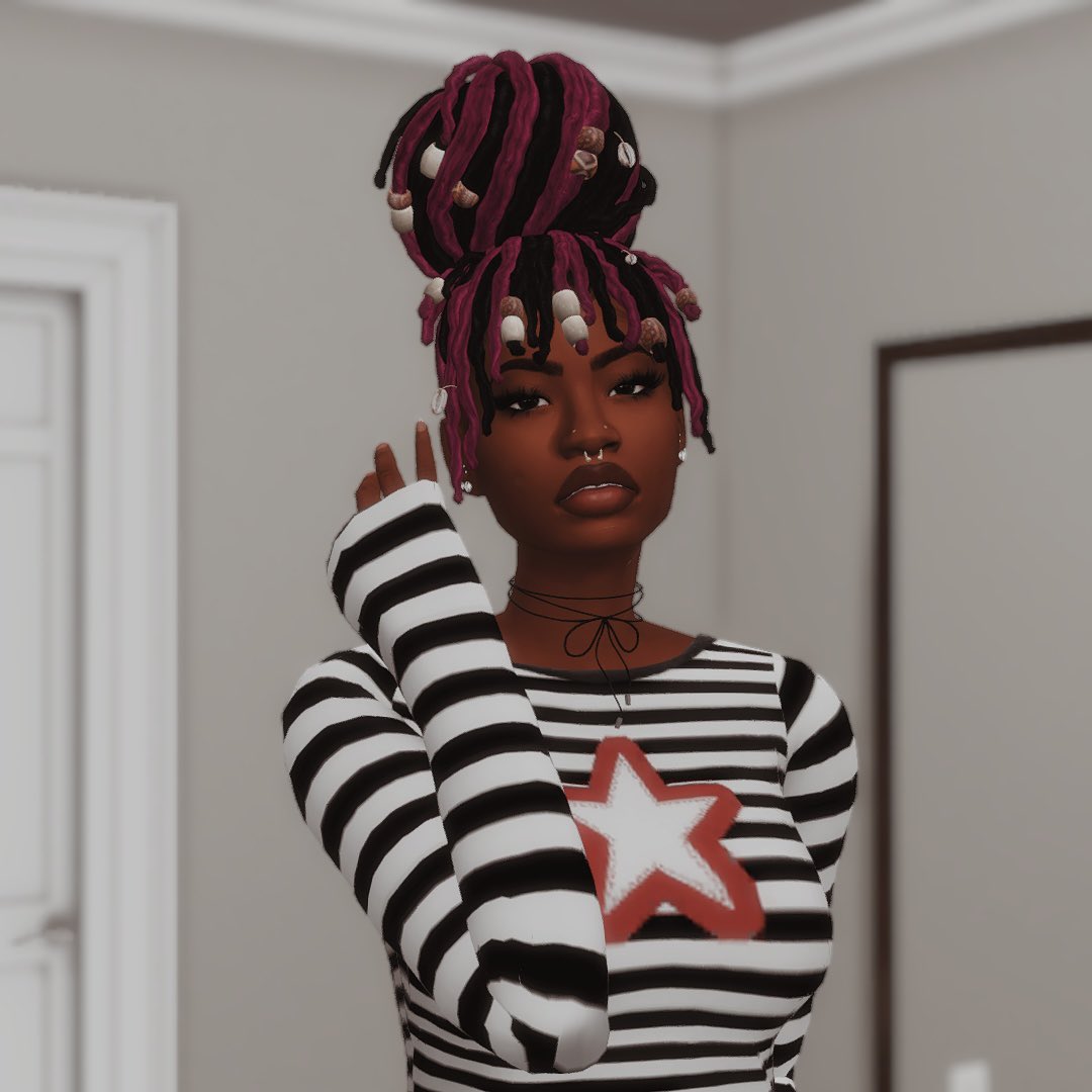 I love the new hairs from @Ebonix #PlayinColor  it fits Jasmine’s style so much
#TheSims4 #ShowUsYourSims