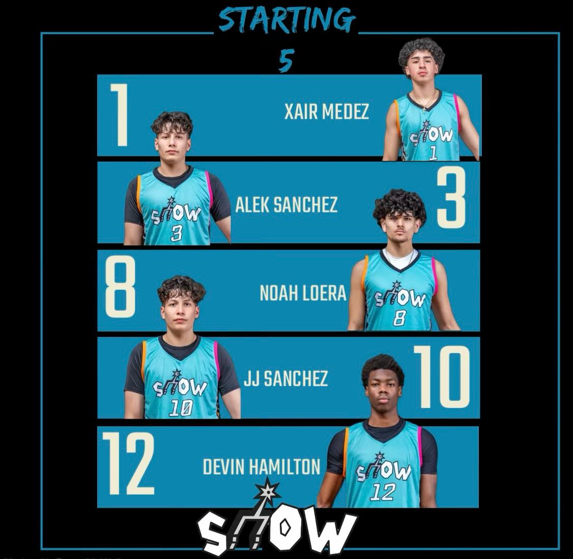 Our starting 5 for the first game of the day at 1:30pm PDT. Make sure to tune in to the live.