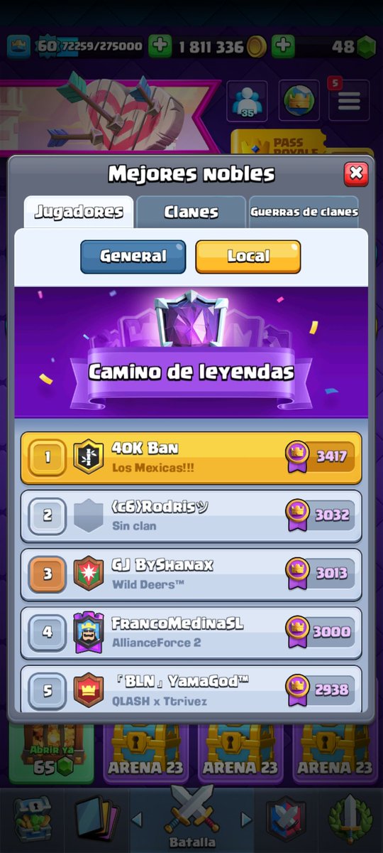 PRIMER PUSH (+400) Y RECUPERE EL TOP 1 DE ARG💪🏻🇦🇷