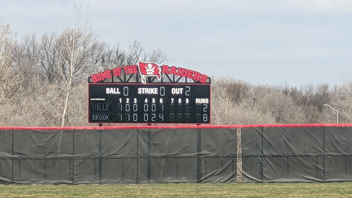 And that's the ballgame folks! Raiders win 8-2 over Romeoville!!