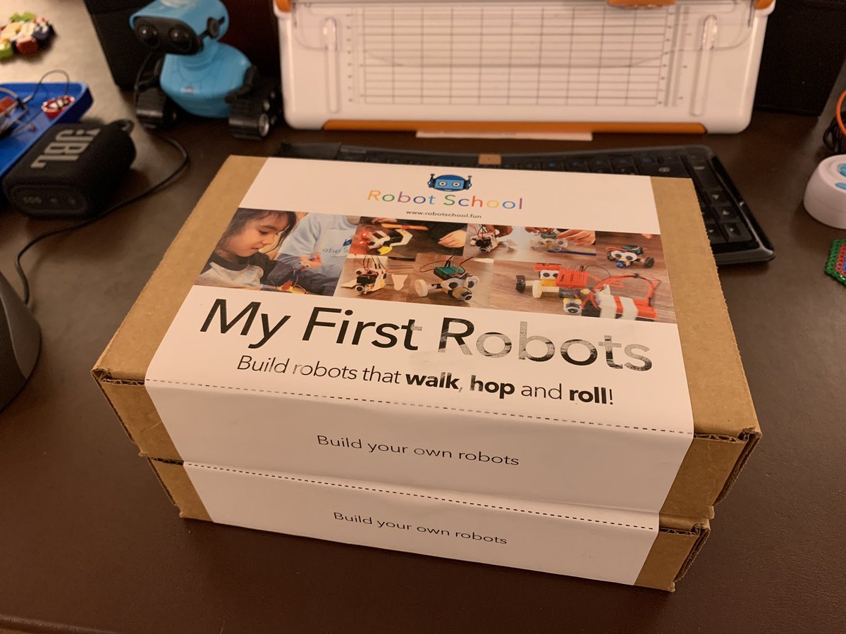 Robot School makes learning to build robots exciting!

Our flagship “My First Robots” kit will be available for sale next week. Build robots that walk, hop and roll with your kids!

#newtech for #STEM #schools