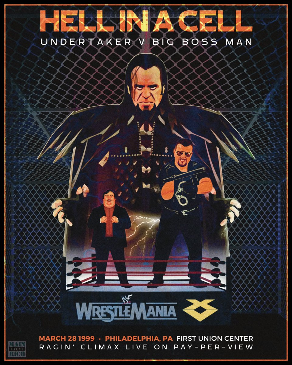 What is you least favourite #wrestlemania and why is it #wrestlemaniaxv 🤣 the penultimate match saw The Undertaker wrestle Big Boss Man in a Hell in a Cell match. A classic for all the wrong reasons. #theundertaker #paulbearer #bigbossman #wwe