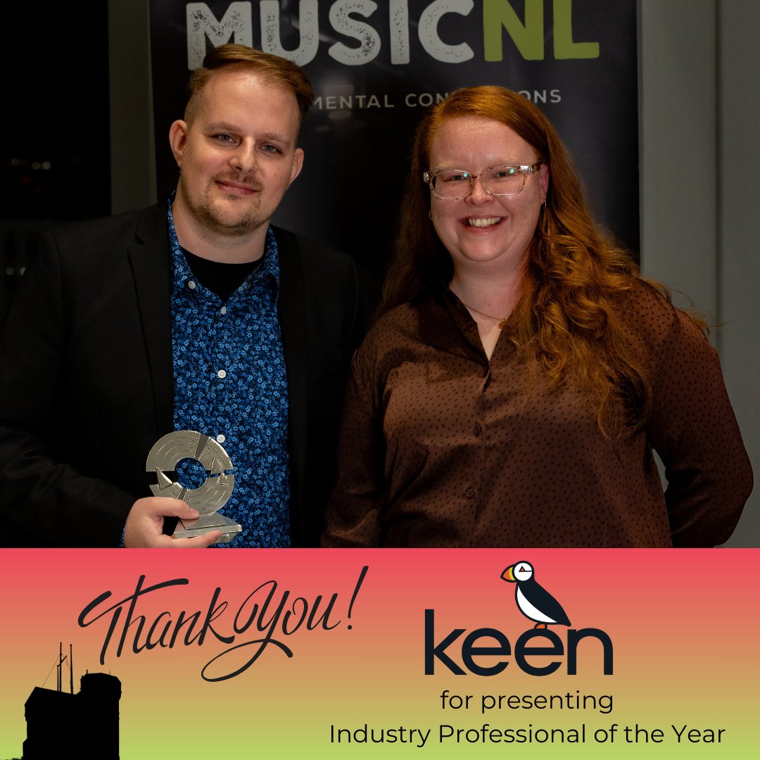 Thank you, Keen Payroll, for presenting Industry Professional of the Year 2023. 

Last year's winner was Dave Shears @hurricanemusicnl - Congratulations! 🎊
