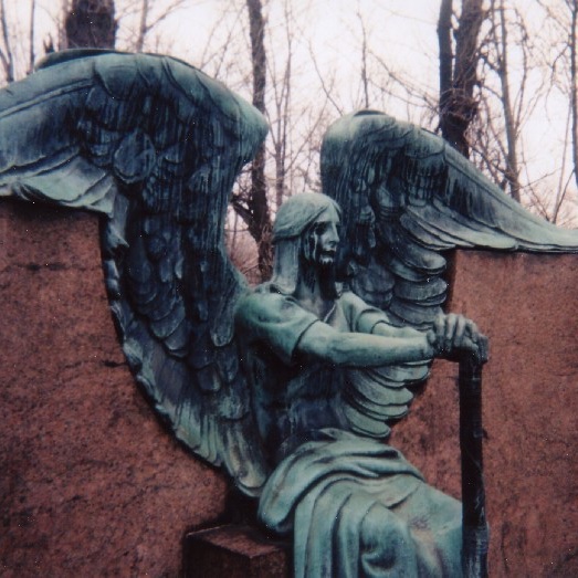 solisolsoli's tweet image. The Haserot Angel, Lake View Cemetery