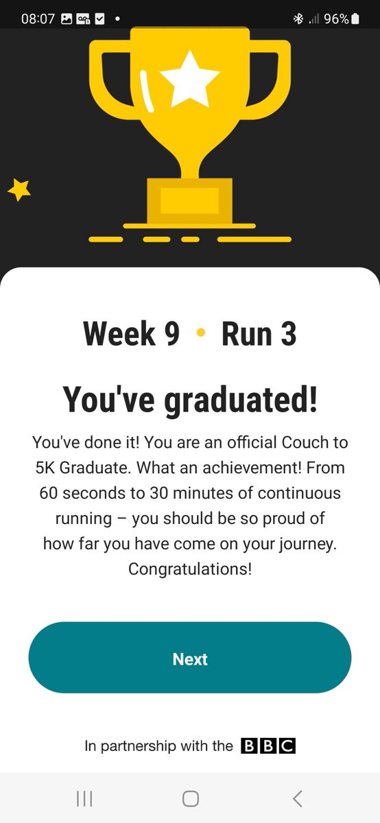 FreeRange10's tweet image. Wow!  #CouchTo5K is nothing short of a miracle for someone like me who's always maintained I can't run.  In Jan I struggled to run for 60 seconds so am very proud to have completed the course! Thanks to @SarahMillican75 for being my cheery guide