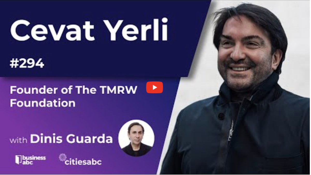 My interview with @RealtimeCevat Cevat Yerli, game developer and the founder of @tmrwfoundation Foundation, in my YouTube Podcast. We discussed how gamification of societies leverages the world with technology to make it more efficient, while also highlighting the importance
