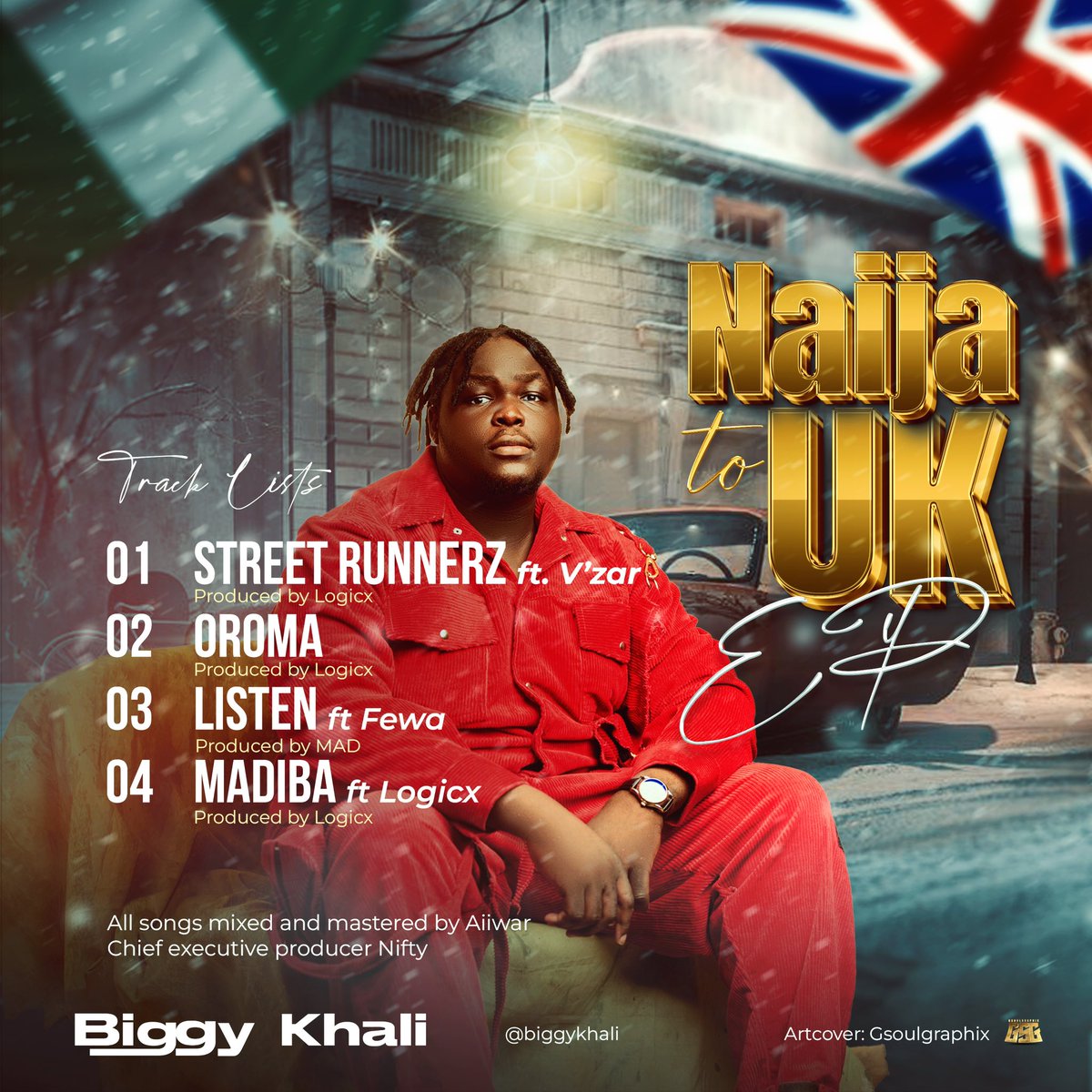 Ameboloadedd's tweet photo. Biggy Khali Unveils Diverse 4-Track EP, “Naija to UK”

Renowned Afro beats Artist and rap sensation Biggy Khali is set to captivate audiences worldwide with the release of his highly anticipated EP, "Naija to UK", dropping on May 5th, 2024. https://t.co/fXjHQHJTSA