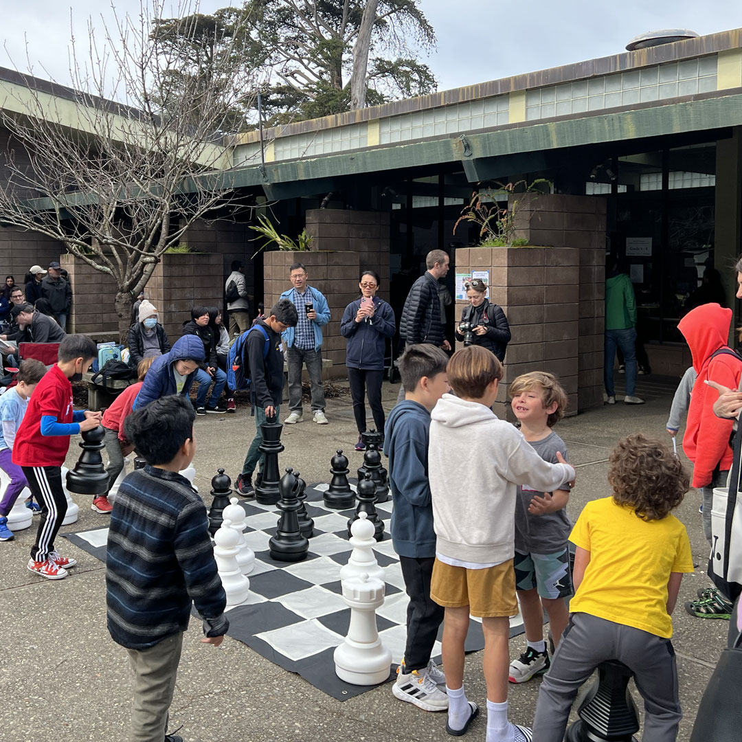 🎉 Happening NOW! 🎉 The 2024 San Francisco Scholastic Chess Championship is in full swing! Over 300 young chess enthusiasts are in attendance! 🏆 Stay tuned for updates and exciting moments from the tournament! #MechanicsInstitute #2024SFChessChampionship #GoldenGateParkChess