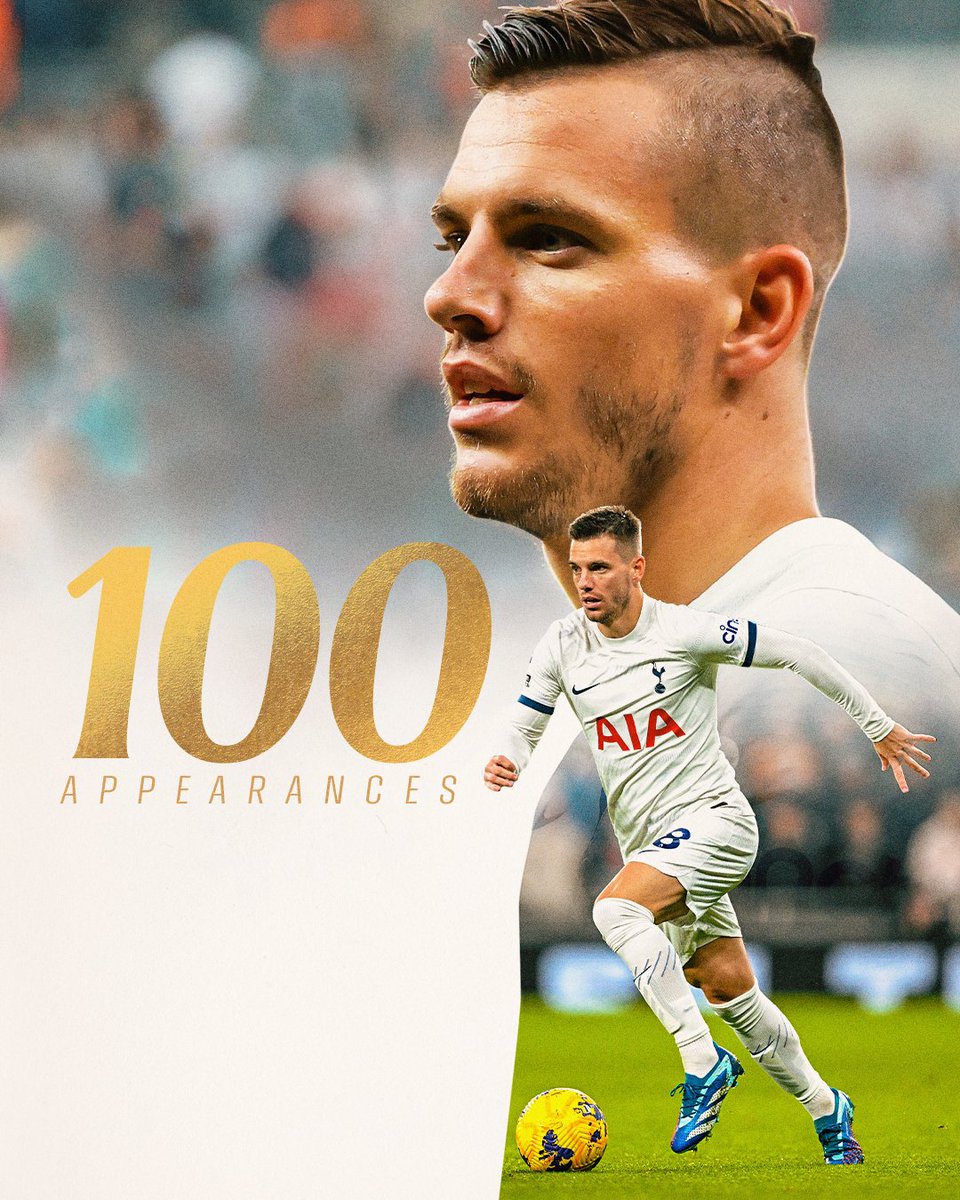 100 appearances in a Spurs shirt for Giovani Lo Celso 🤍