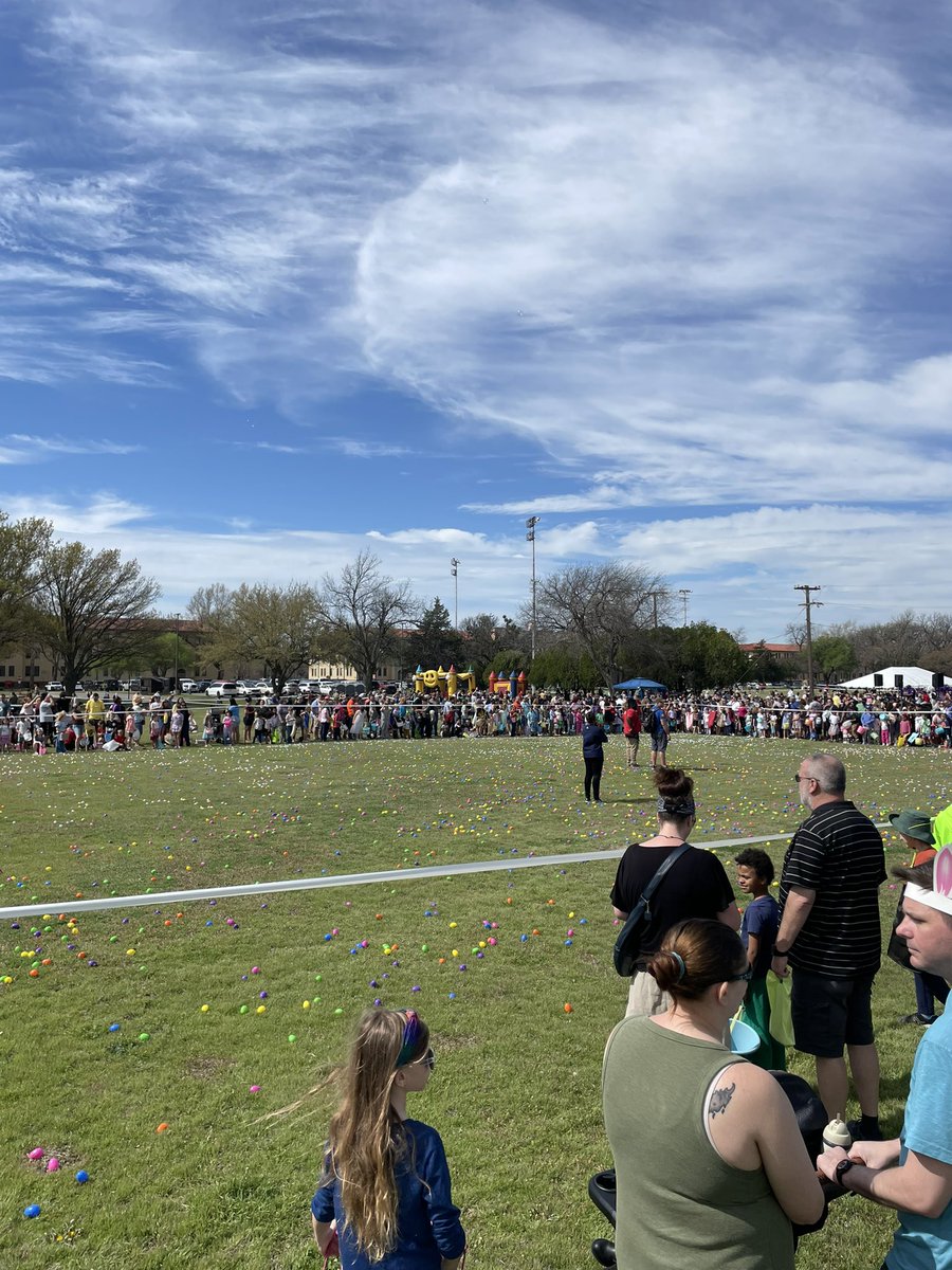 Fort Sill’s Easter Egg Hunt! What an amazing turnout. Fires Strong!