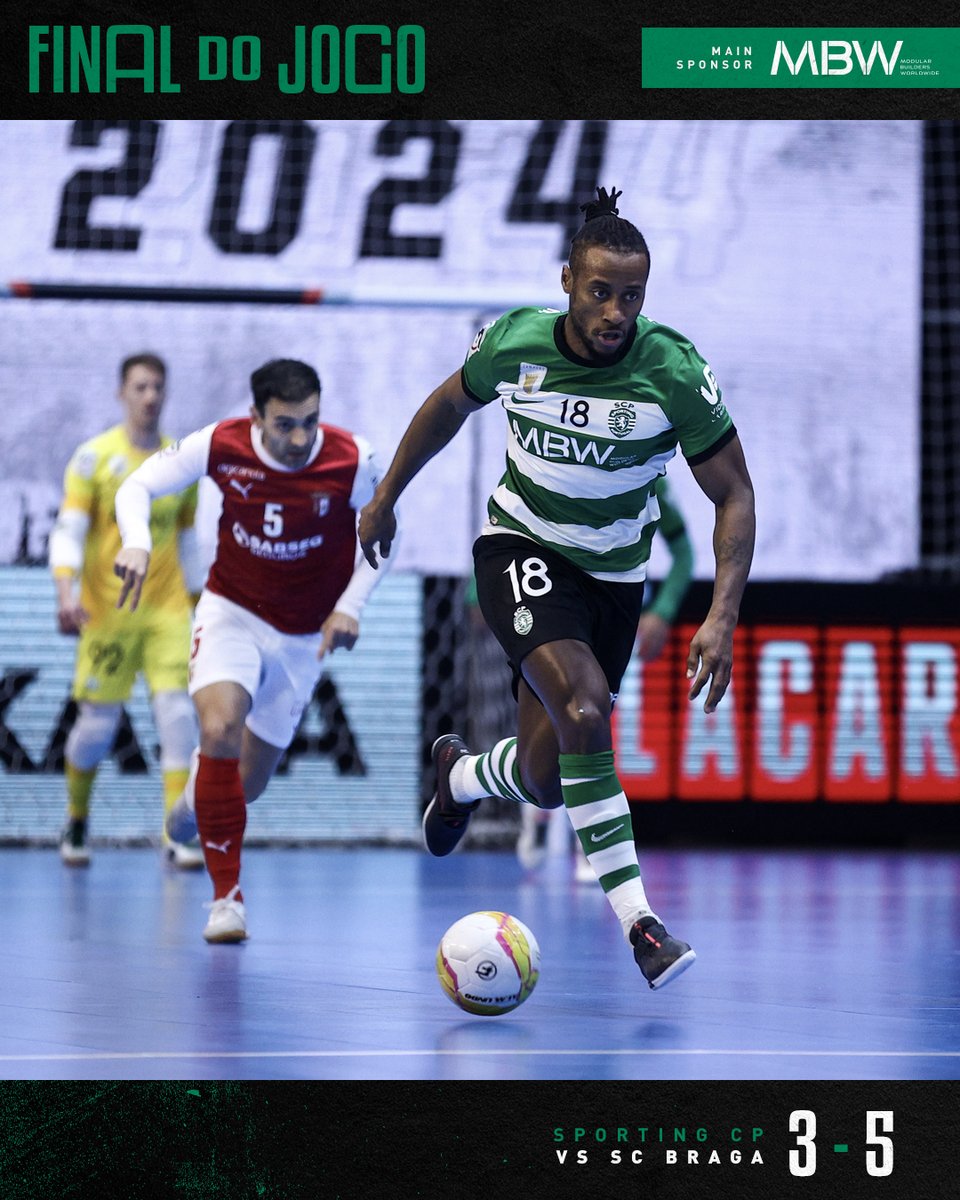 #FutsalSCP | ⏹️ Derrota dos Leões na final da Taça de Portugal.

#SCPSCB // 3-5