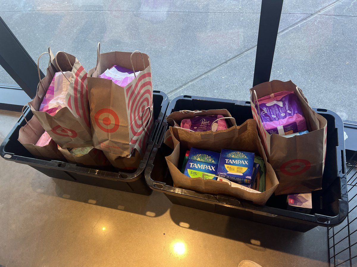 Year 4 of my dad and I’s tradition of bringing supplies to @MNUFC Feminine Care Supply Drive! #mnufc