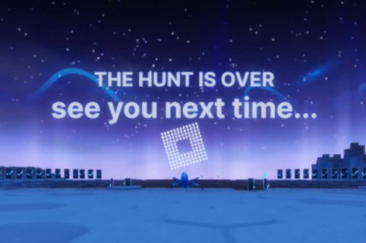 #TheHunt is now over! Did you finish it?

“See you next time” 👀