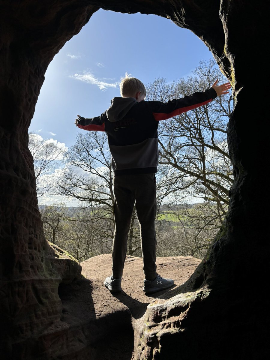 Out with my favourite chap @NTKinver and Nanny’s rock #Easter