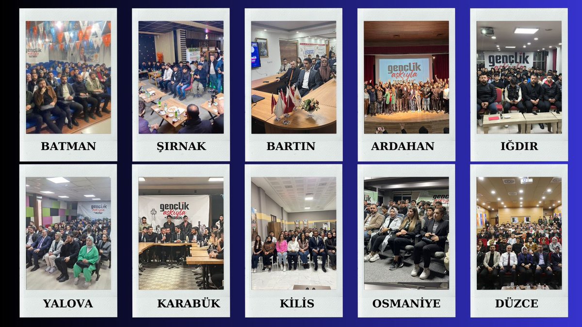 İzmir’den Ardahan’a, Trabzon’dan Antalya’ya, 81 ilimizden onbinlerce genç kardeşimizin #GençlikAşkıyla buluştuğu programımıza; Bakanlarımız, Milletvekillerimiz ve Belediye Başkan Adaylarımız eşlik etti. Gençler Bilir; #GerçekBelediyecilik AK Parti’dir.