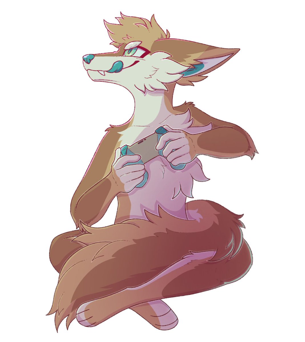 C_cryptid's tweet photo. @Tel0din Id love one of my truesona for streaming, Thanks for the opportunity! (protogen form but giving his fox form for marking placement) https://t.co/qoDrCRatcM