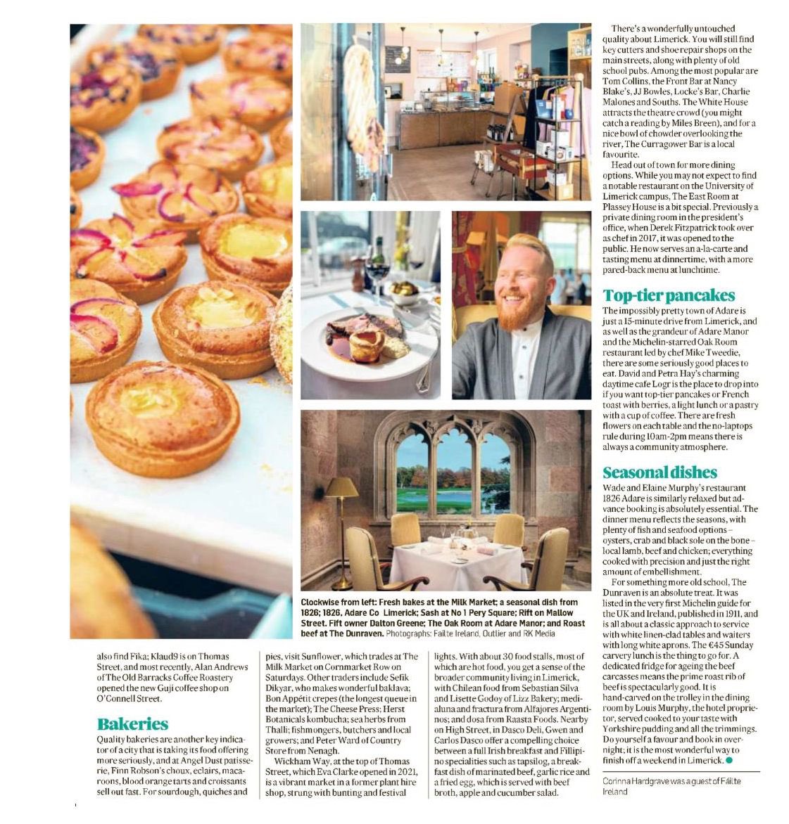Love to see our Limerick food scene featured in @IrishTimes Magazine! #eatinlimerick @TreatyCityBrew @OnePerySquare @NewLeafUrbnFarm @Riftcoffeeltd @wearecanteen @itsallguji @TheMilkMarket @BonAppetitCrepe @WickhamWay @DascoDeli @EastRoomRest @CafeLogradare @1826Adare