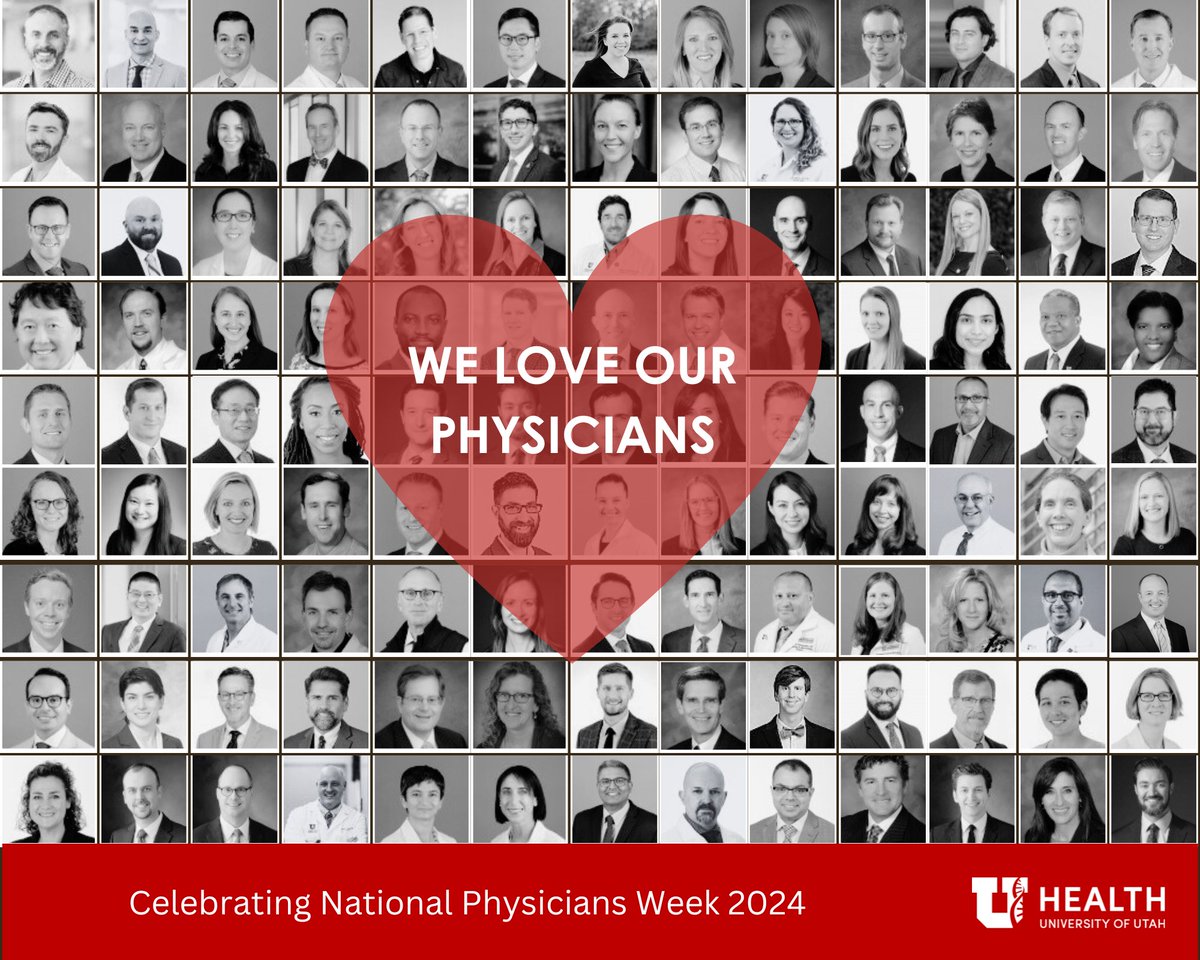 Happy National Doctor's Day and National Physician Week! We are so grateful for the incredible team of physicians who make our mission possible. Help us celebrate by thanking your favorite doctor! #NationalDoctorsDay #NationalPhysicianWeek #UofUSurgery