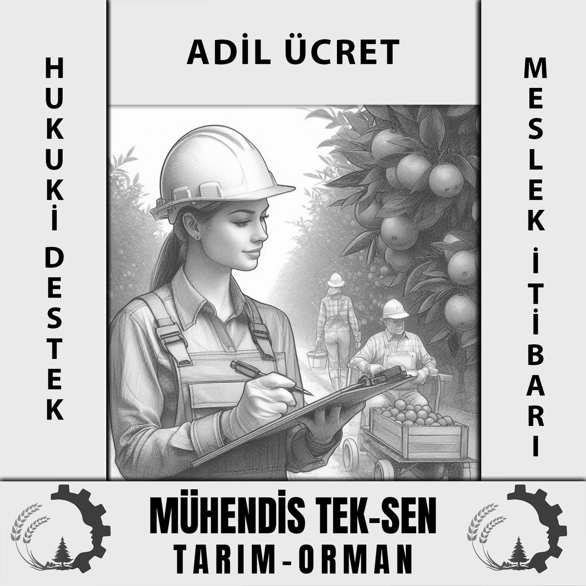 Mücadelemizi başlatan ve bu yolda emek veren tüm arkadaşlarımıza müteşekkiriz. Bu yolda bireysel çıkar gözetmeden öncü olmaları çok değerli… #MuhendisTekSen #MuhTekTarımOrman #MuhTekSenBüro #MuhTekSenEnerji #MuhTekSenBayındırlık #MuhTekSenYerel #MuhTekSenUlaştırma