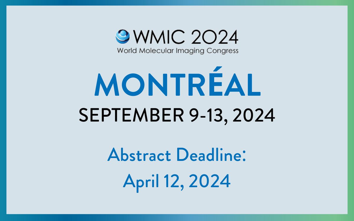 '#Radiotheranostics: Navigating Developmental, Commercial, and Clinical Hurdles' full-day session at #WMIC2024 by the Translation of New Therapy Interest Group Full details: wmis.org/wmic1/radiothe… Submit an abstract by 4/12: xcdsystem.com/wmis/abstract/… #WorldTheranosticsDay