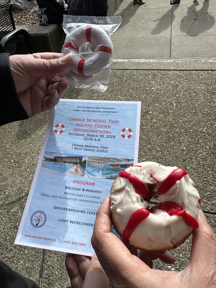 Another crown jewel for South San Francisco will be coming soon. The City Council broke ground for our new state-of-the-art swimming pools. I can’t wait to bring the family out and go swimming.