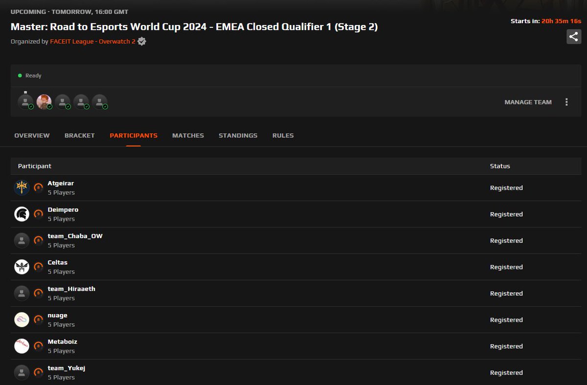 Við komumst í stage 2 í Road to Esports World Cup 2024!  double elim bracket á morgun.