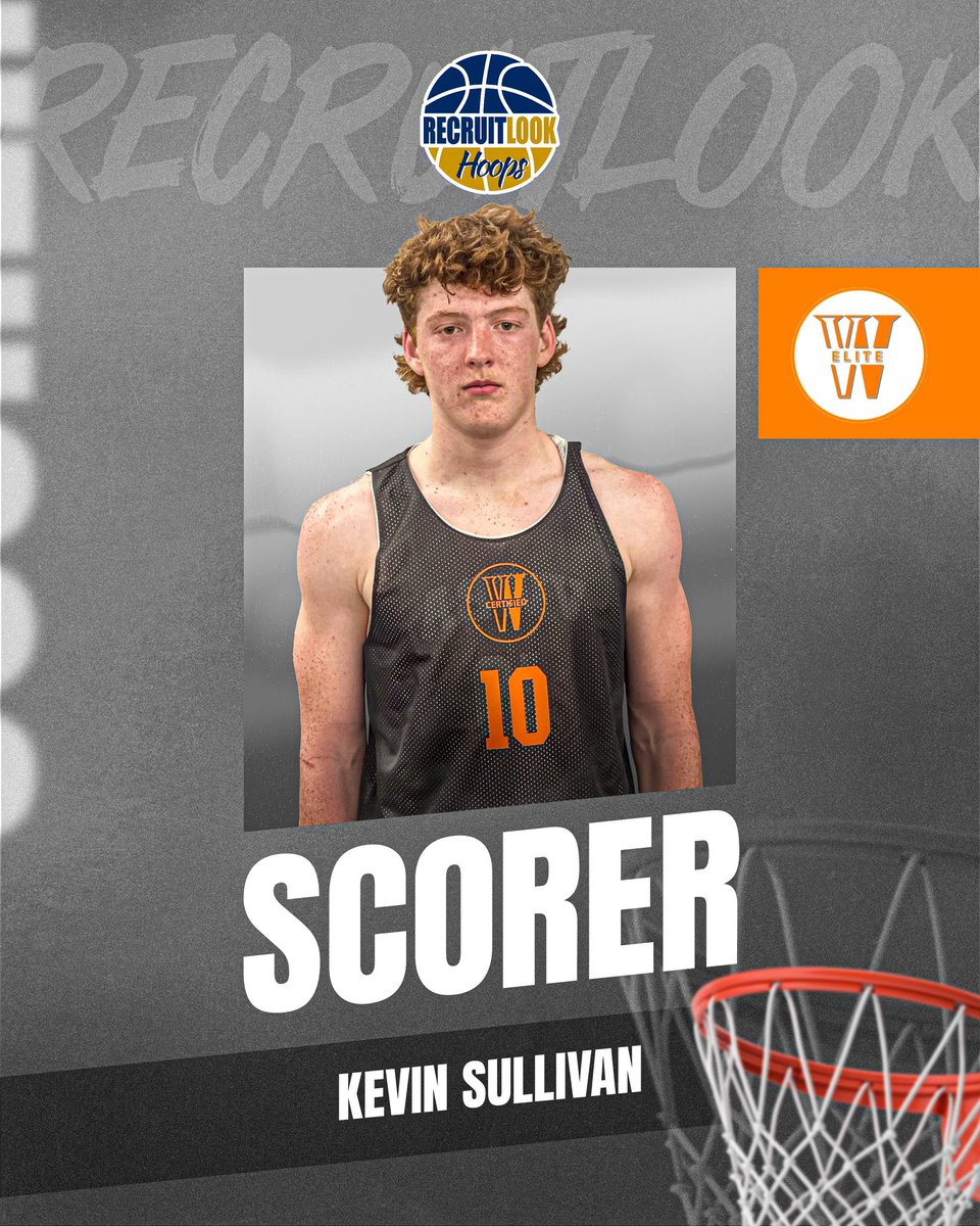 2026 VMBA - Kevin Sullivan 6'6 stretch forward with skilled footwork, knocked down the pick & pop baskets & finished over left & right shoulder. Runs the floor & solid rebounder. @Sullivan10kevin #RLHoops