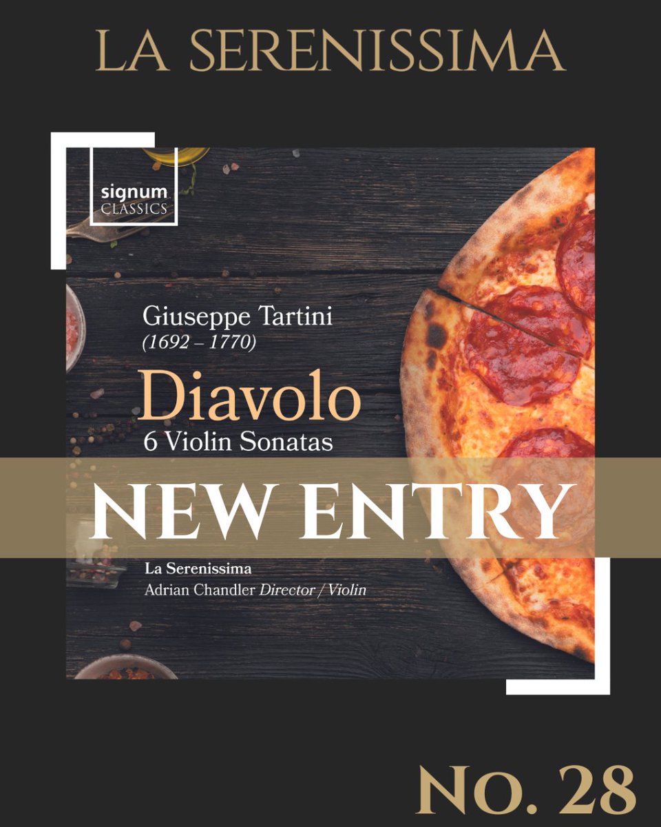 Diavolo has snuck into the Specialist Classical Charts this week at no. 28! 🍕 Huge thanks to everyone who has listened to the album, we'd love to know your favourite piece... 🎻 What have you had on repeat this week? 👇