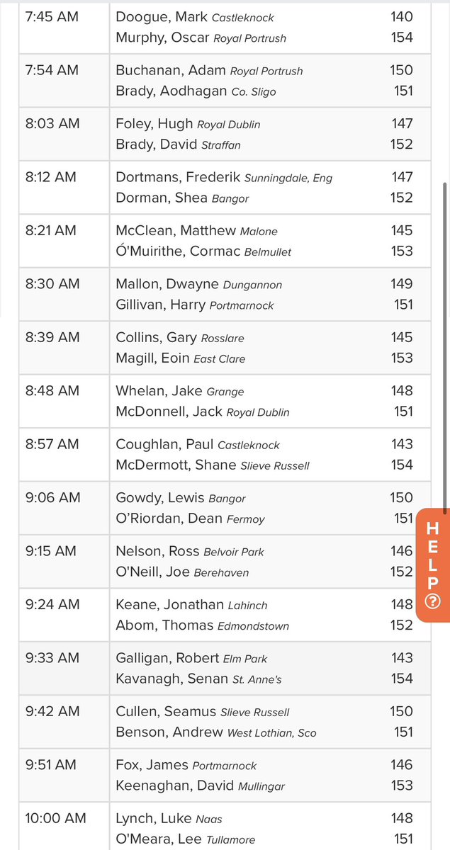 Irish Amateur golf info (@amateur_info) on Twitter photo The last 64 matches are set, with the first match set to tee off at 7:45.
Match play on Easter Sunday in <a href="/CountySligoGC/">The County Sligo Golf Club</a> 🙌🏻🙌🏻🙌🏻🙌🏻
Best of luck to all those left in the competition a very tough day on course and a spot well earned 👏👏👏 The last 64 matches are set, with the first match set to tee off at 7:45.
Match play on Easter Sunday in <a href="/CountySligoGC/">The County Sligo Golf Club</a> 🙌🏻🙌🏻🙌🏻🙌🏻
Best of luck to all those left in the competition a very tough day on course and a spot well earned 👏👏👏