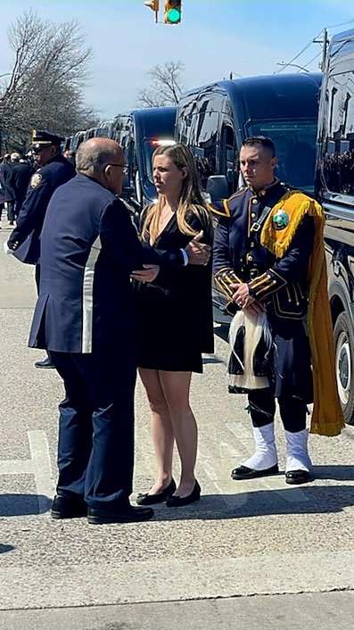 Today, we buried a hero. NYPD Officer Jonathan Diller was laid to rest as tens of thousands of mourners honored his life. I spent some time with his widow, Stephanie, who needs our love and support. I pray the community continues to support her and their sweet baby, Ryan.
