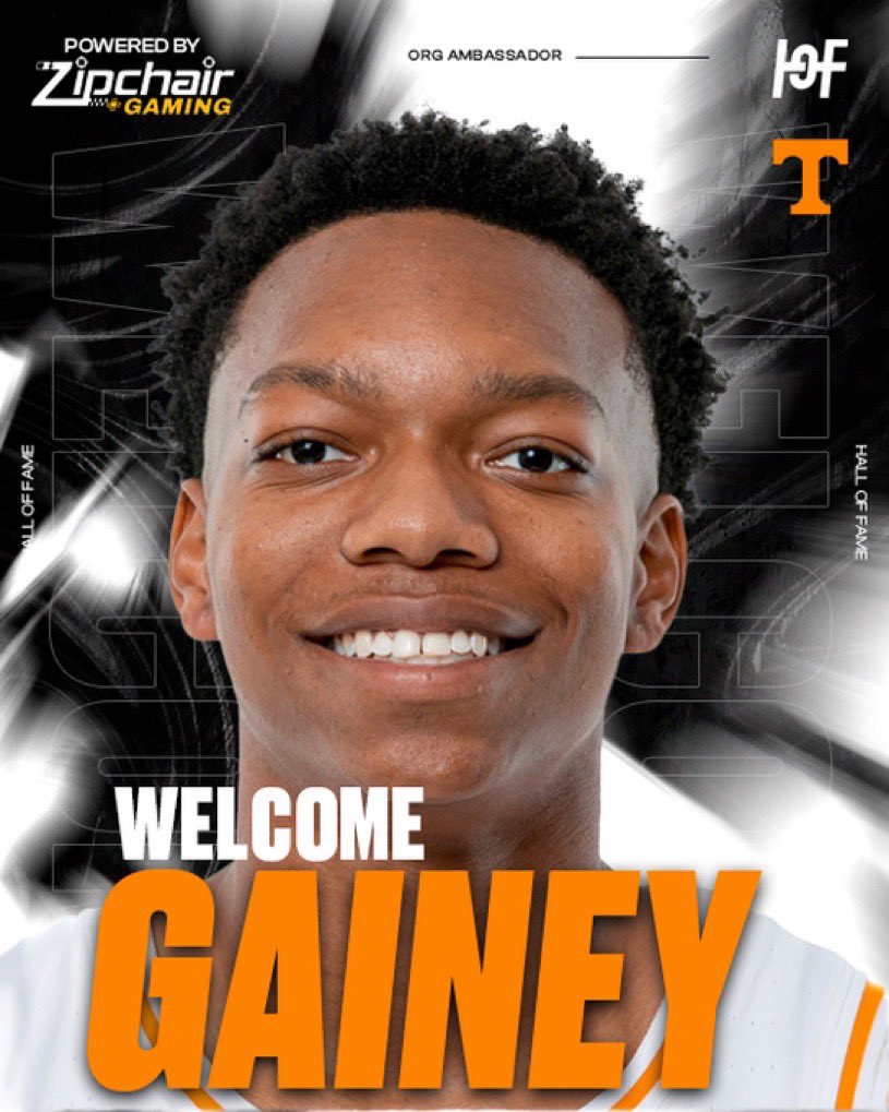 Welcome to the squad, Jordan Gainey! 

🎮 Thrilled to have the talent and drive of a @Vol_Hoops star joining the #HOFGaming family. 

Best of luck to Tennessee as they advance into the #Elite8! 

🏀 @JordaGainey