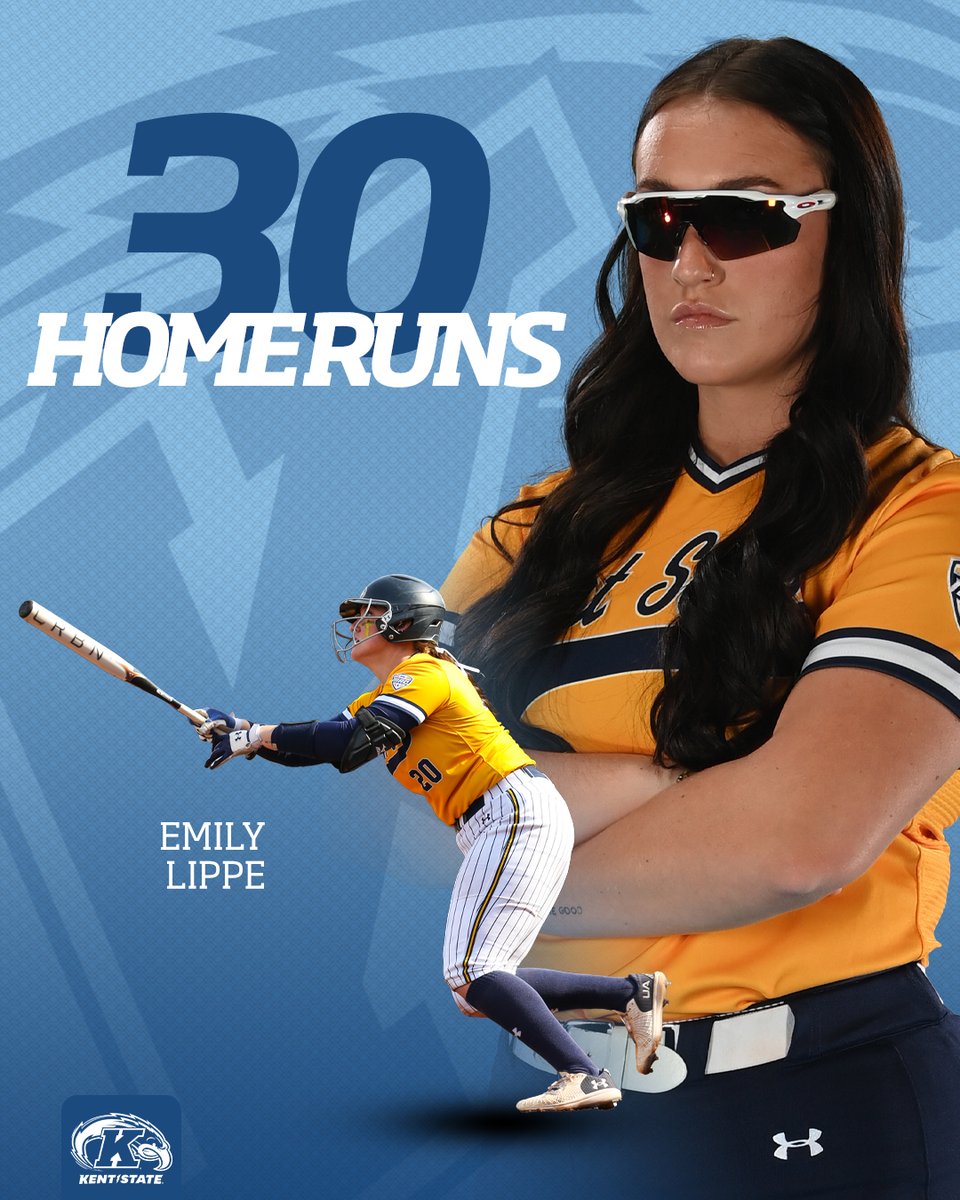 Emily Lippe is just the 6th Golden Flash all-time with 30 career HR after her blast in the third inning.

#GoFlashes⚡️