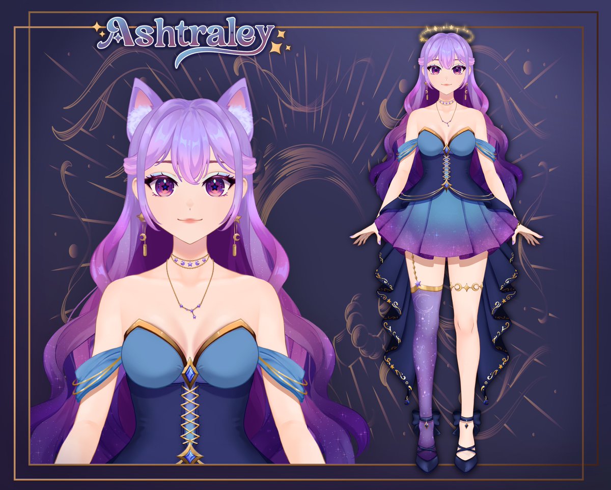 my first ever vtuber child😭 thank you for the wonderful opportunity and congrats on your debut <a href="/ashtraley/">Ash 🌙✨</a> !!!