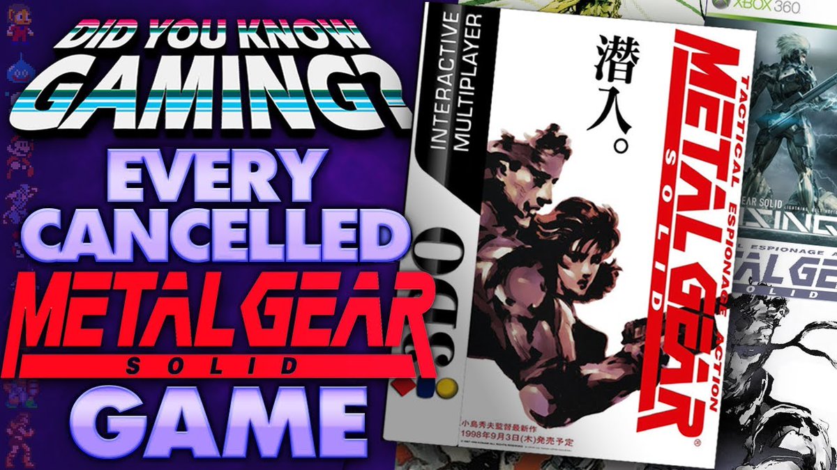 --NEW VIDEO-- Every Cancelled Metal Gear Solid Game We cover over a dozen scrapped Metal Gear projects, with all-new information for some of them. Check it out in the link below: youtu.be/UjpsJRy326w