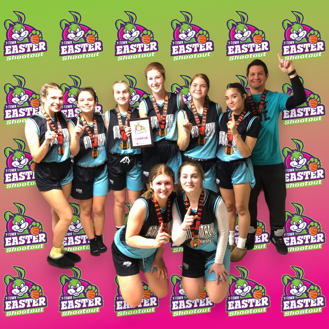 Youngstown Easter Shootout, 10th-grade girls gold division champs, Air Attack! #airattack