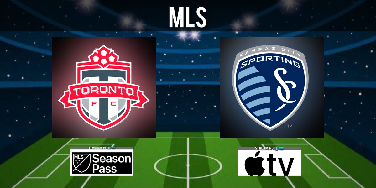 #MLS - #MLSisBack Toronto 🆚 Sporting KC 🕠 17:30 hrs / 19:30 hrs ET 📱 🖥 #MLSSeasonPass en @AppleTV 🎙 @jesuseacosta 🎙 @CarlitosSuarez