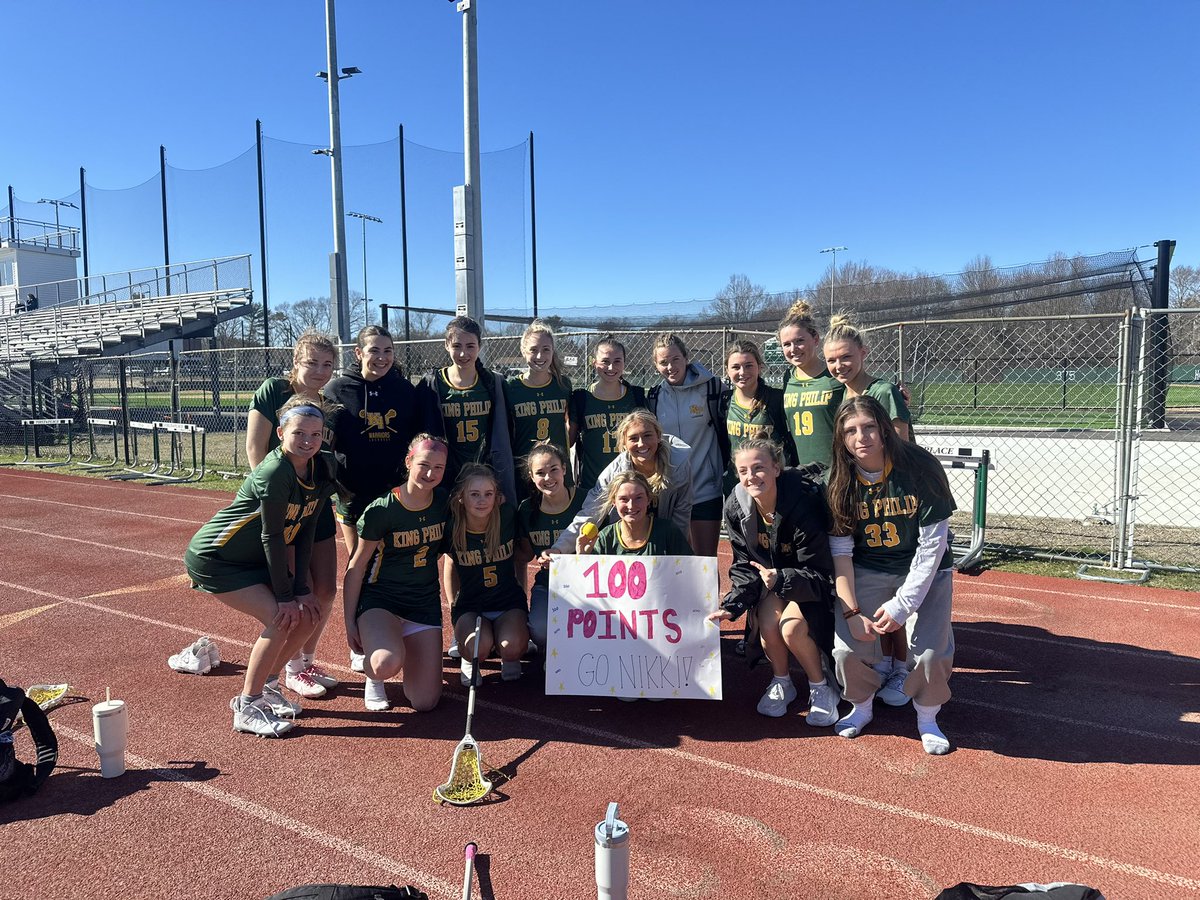 Big win today over Bishop Feehan!! Congrats to senior captain Nikki McDonald on reaching the 100 career point mark!!