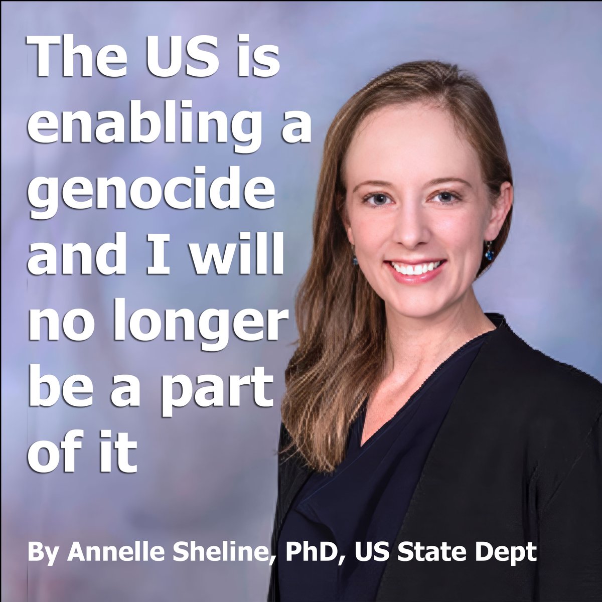 💔🇵🇸 Annelle Sheline has RESIGNED from the US Department of State over US complicity in the GAZA GENOCIDE.