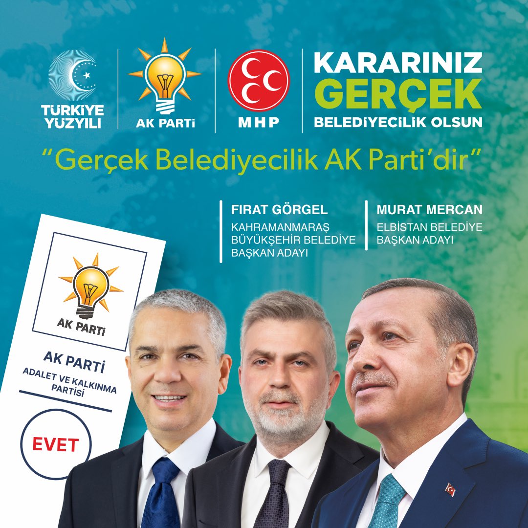 31 Mart Pazar günü yapılacak seçimlerde tüm Elbistanlı hemşehrilerimi oy kullanmaya, iradesini sandığa yansıtmaya davet ediyorum. 

Oy kullanma saatlerinin 07.00-16.00 saatleri arasında olduğunu hatırlatmak isterim. 

#BizBirlikteGüçlüyüz #GercekBelediyecilik