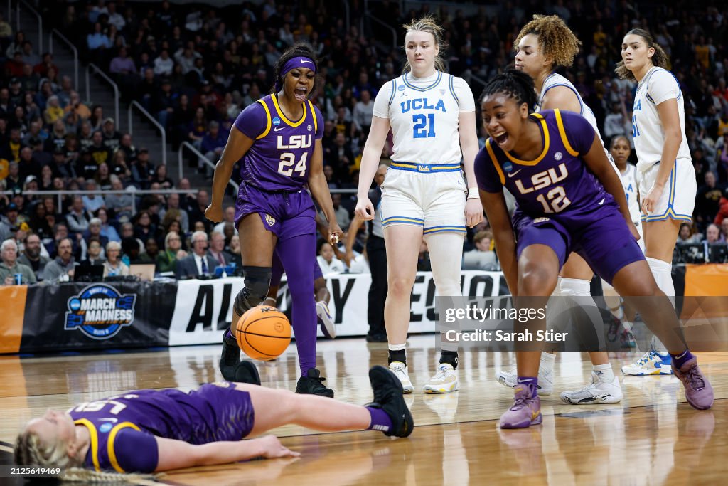 LSU is headed back to the #EliteEight! The @lsuwbkb defeated the UCLA Bruins 78-69. 📸: @freshmanwkxc, @stieriously #MarchMadness #NCAATournament #WBB #LSU #LSUTigers