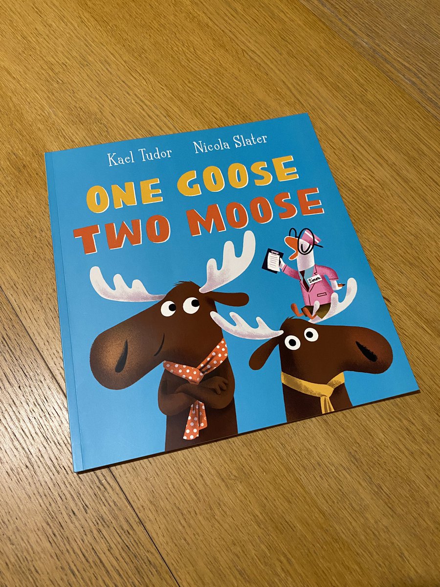 One of my absolute favourite new picture books at the minute is One Goose, Two Moose. A straightforward idea done extremely well, and allows parents to be very silly while reading out loud. Excellent work @KaelTudor & @nicolaslater! 👏